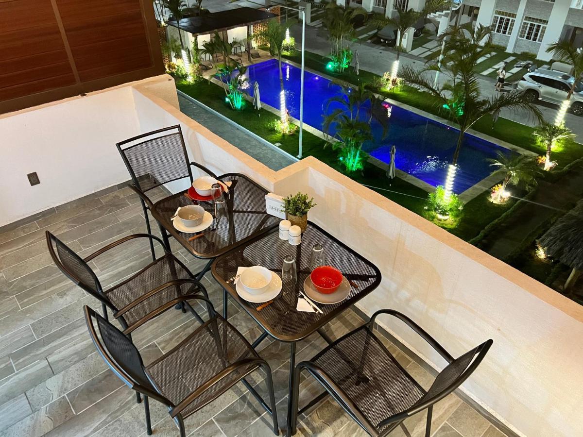Penthouse Manzanillo Exclusivo Con Albercaアパートメント エクステリア 写真